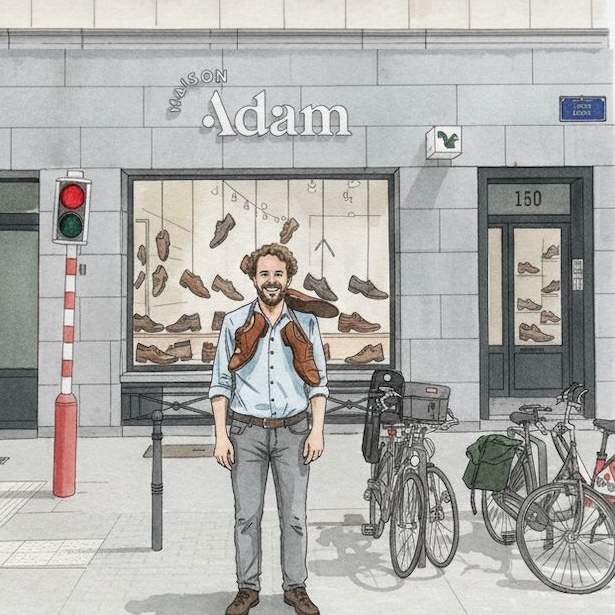 Steven Sonabend, magasin de chaussures Maison Adam a Bruxelles